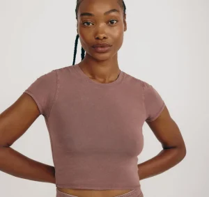 Online Organic Basics Core Baby Tee MutedRoseWood