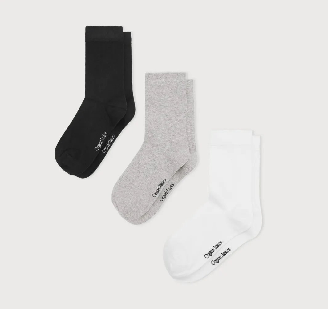 Outlet Organic Basics Core Crew Socks 6-pack
