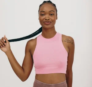 Flash Sale Organic Basics Core Crop Tank Top MutedPetalPink