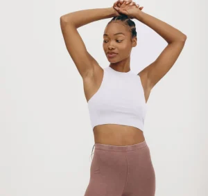 New Organic Basics Core Crop Tank Top SoftLilac