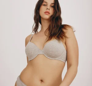Cheap Organic Basics Core Full Coverage Bra GreyMelange