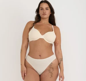 Cheap Organic Basics Core Full Coverage Bra SoftVanilla
