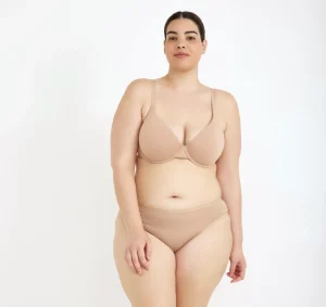 Clearance Organic Basics Core Full Coverage Bra Hazelnut