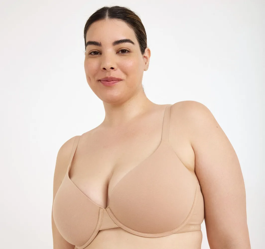 Clearance Organic Basics Core Full Coverage Bra Hazelnut