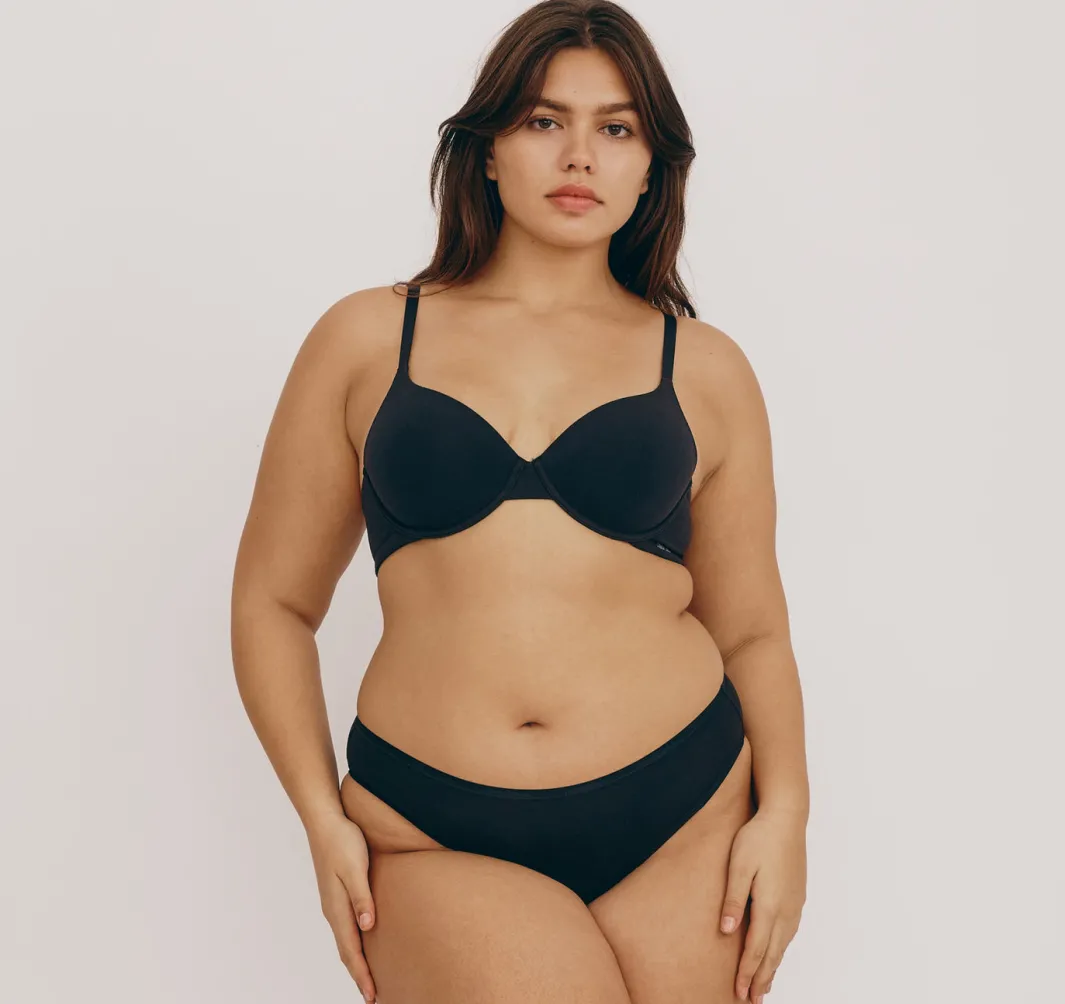 Hot Organic Basics Core Full Coverage Bra Black