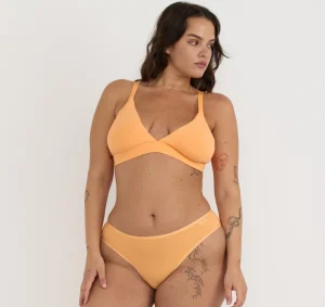 Store Organic Basics Core High-Leg Briefs Papaya