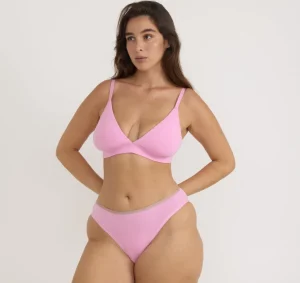 Hot Organic Basics Core High-Leg Briefs PetalPink