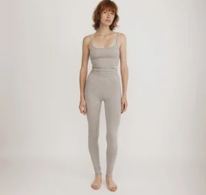 Cheap Organic Basics Core Leggings GreyMelange