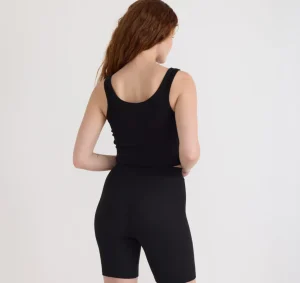 Sale Organic Basics Core Rib Bike Shorts Black