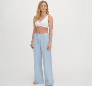 Cheap Organic Basics Core Sleep Pants SolidBlue