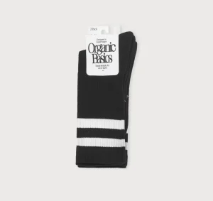 New Organic Basics Core Stripe Crew Socks 2-pack