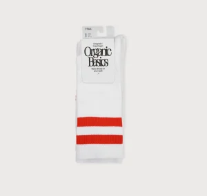 Hot Organic Basics Core Stripe Crew Socks 3-pack