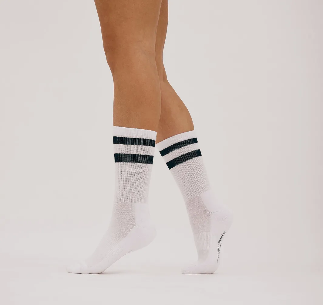 Discount Organic Basics Core Stripe Crew Socks 3-pack