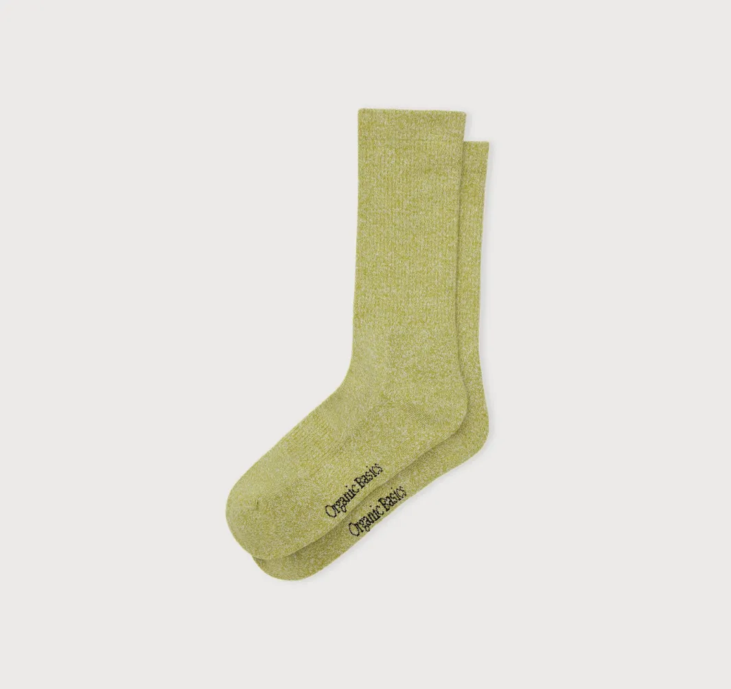 Online Organic Basics Core Tennis Crew Socks 3-pack MatchaGreen