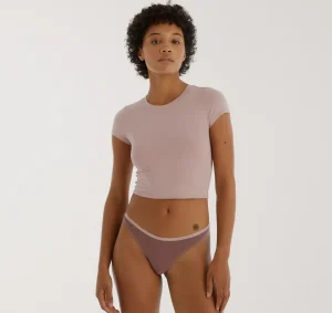 Best Sale Organic Basics Core Thong RoseWood