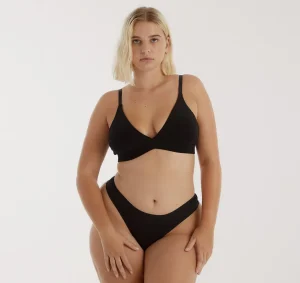 Sale Organic Basics Core Thong Black