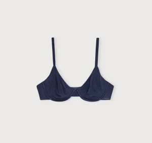 Outlet Organic Basics Core Unlined Demi Bra DeepNavy