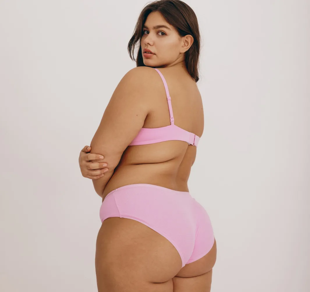 Cheap Organic Basics Core Unlined Demi Bra PetalPink