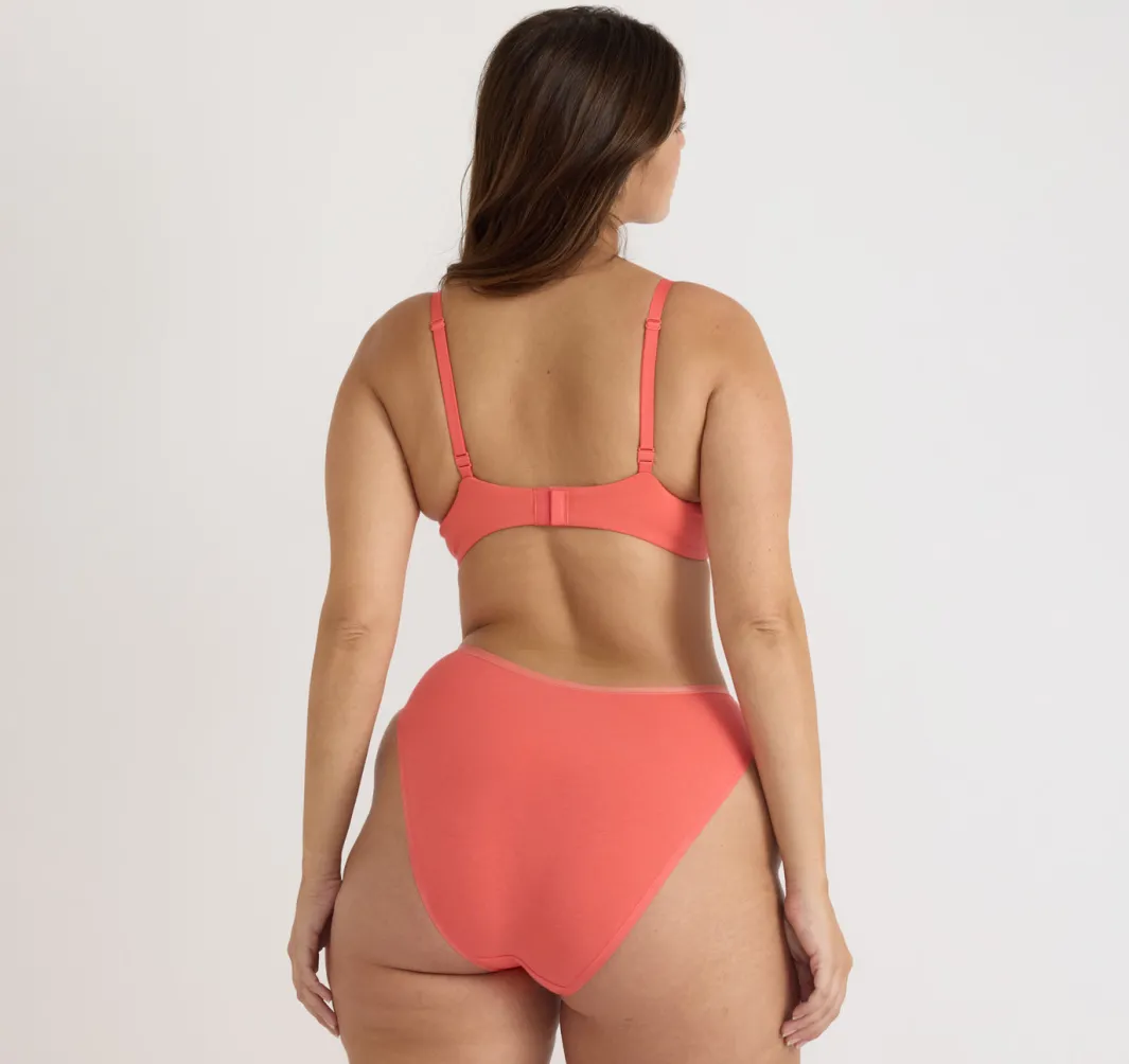 Best Sale Organic Basics Core Unlined Demi Bra Sunset