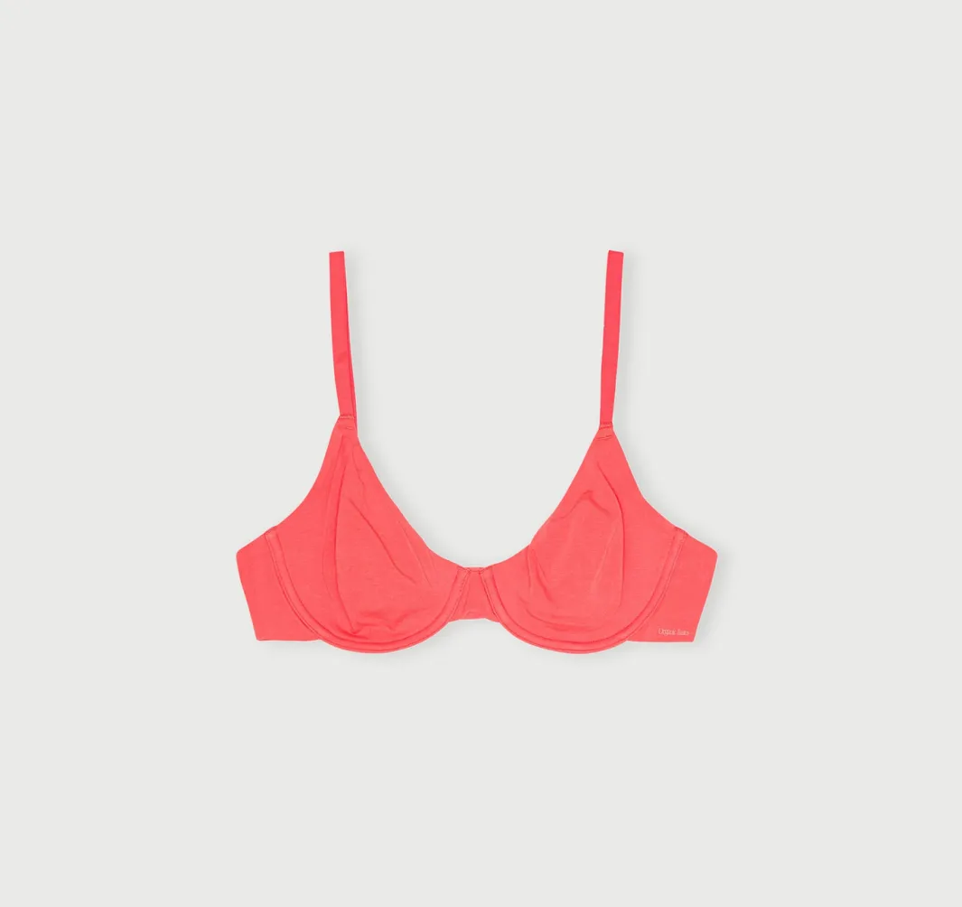 Best Sale Organic Basics Core Unlined Demi Bra Sunset