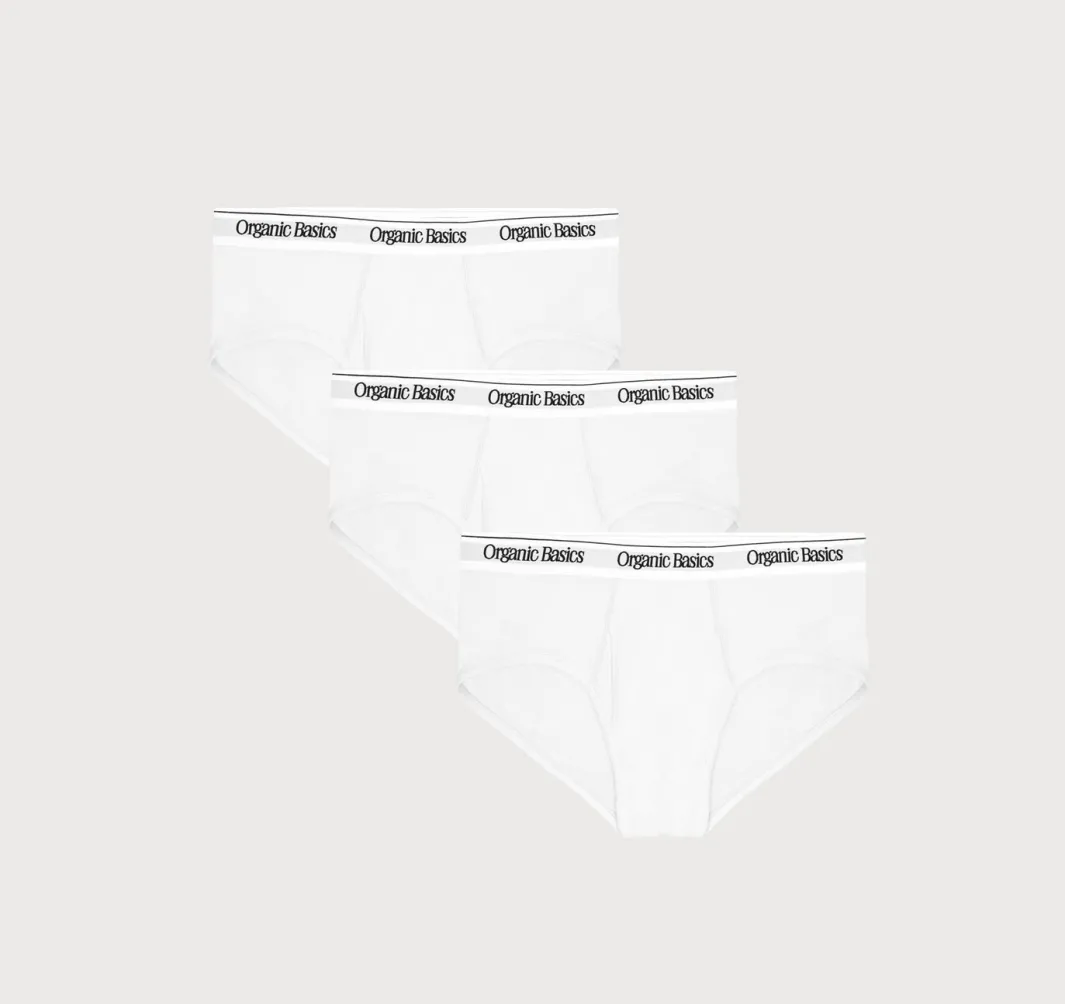 Discount Organic Basics Easy Briefs 3-Pack White