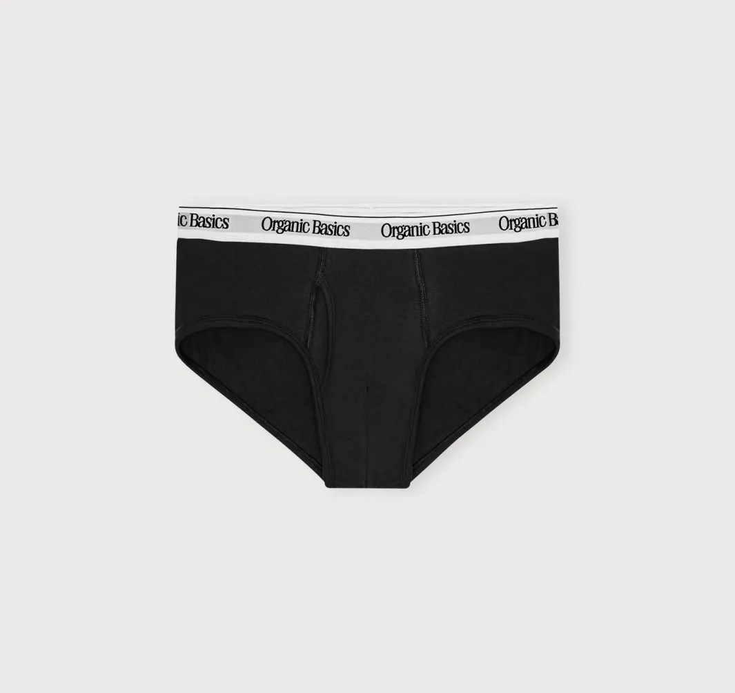 Fashion Organic Basics Easy Briefs 3-Pack Black