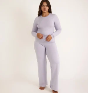 Sale Organic Basics Everyday Regular Long Sleeve Tee SoftLilac