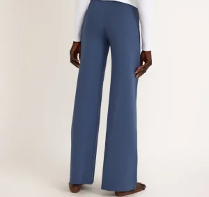 Hot Organic Basics Everyday Straight Leg Pants StoneBlue