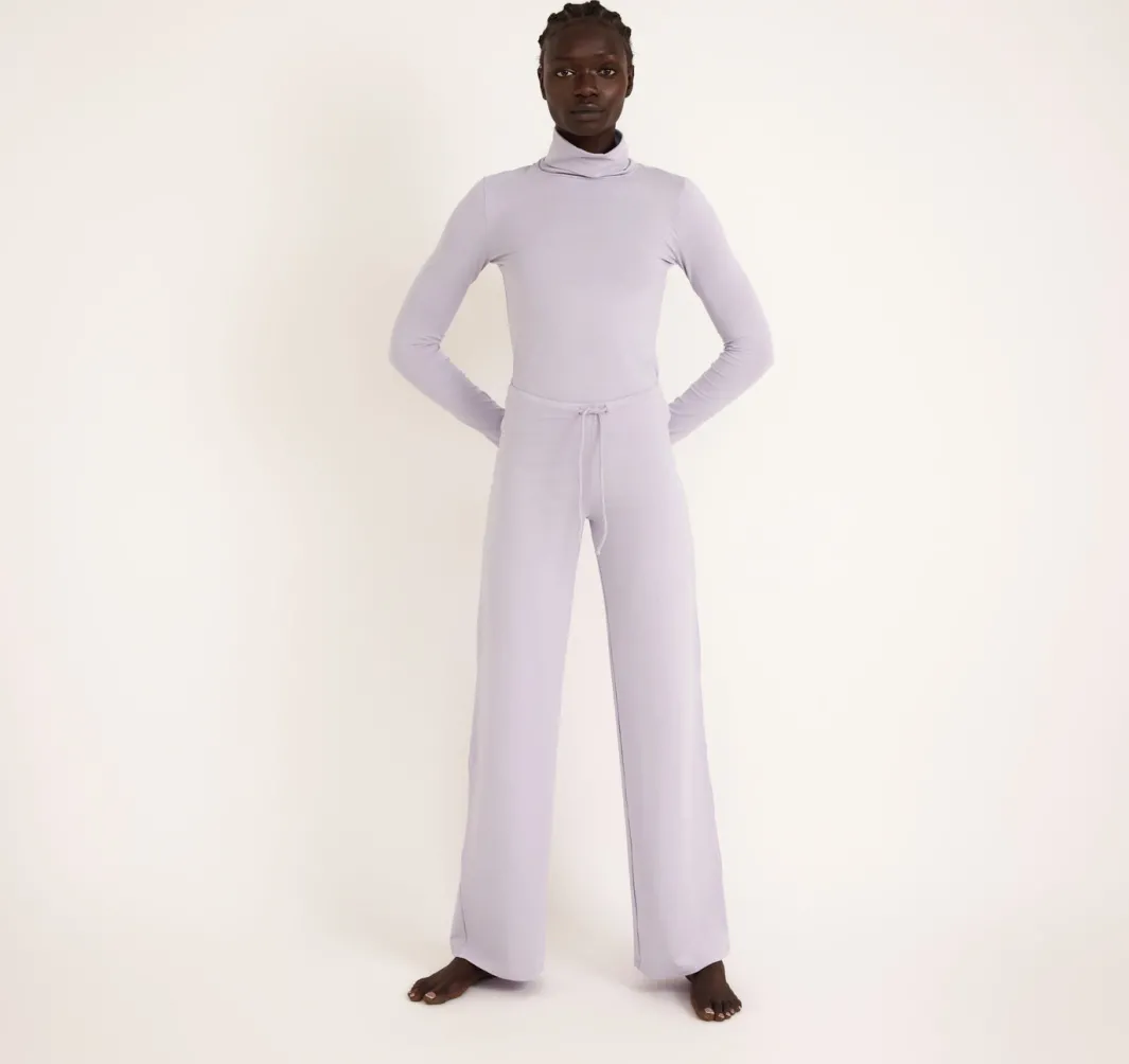Online Organic Basics Everyday Straight Leg Pants SoftLilac