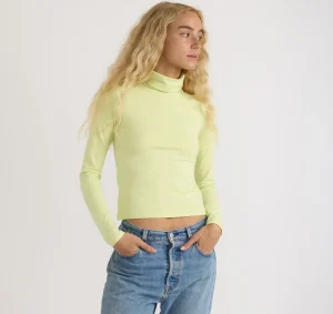 Fashion Organic Basics Everyday Turtleneck ElderflowerGreen