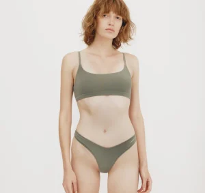 Best Organic Basics Flex Bralette Seaweed