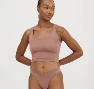 Cheap Organic Basics Flex Tank Top RoseWood