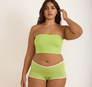 Outlet Organic Basics Flex Tube Top Lime