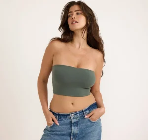 Outlet Organic Basics Flex Tube Top Seaweed
