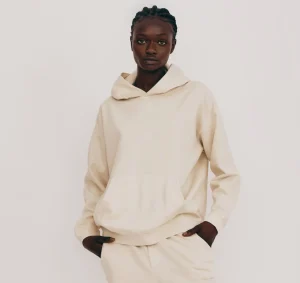 Clearance Organic Basics Lounge Hoodie Oat