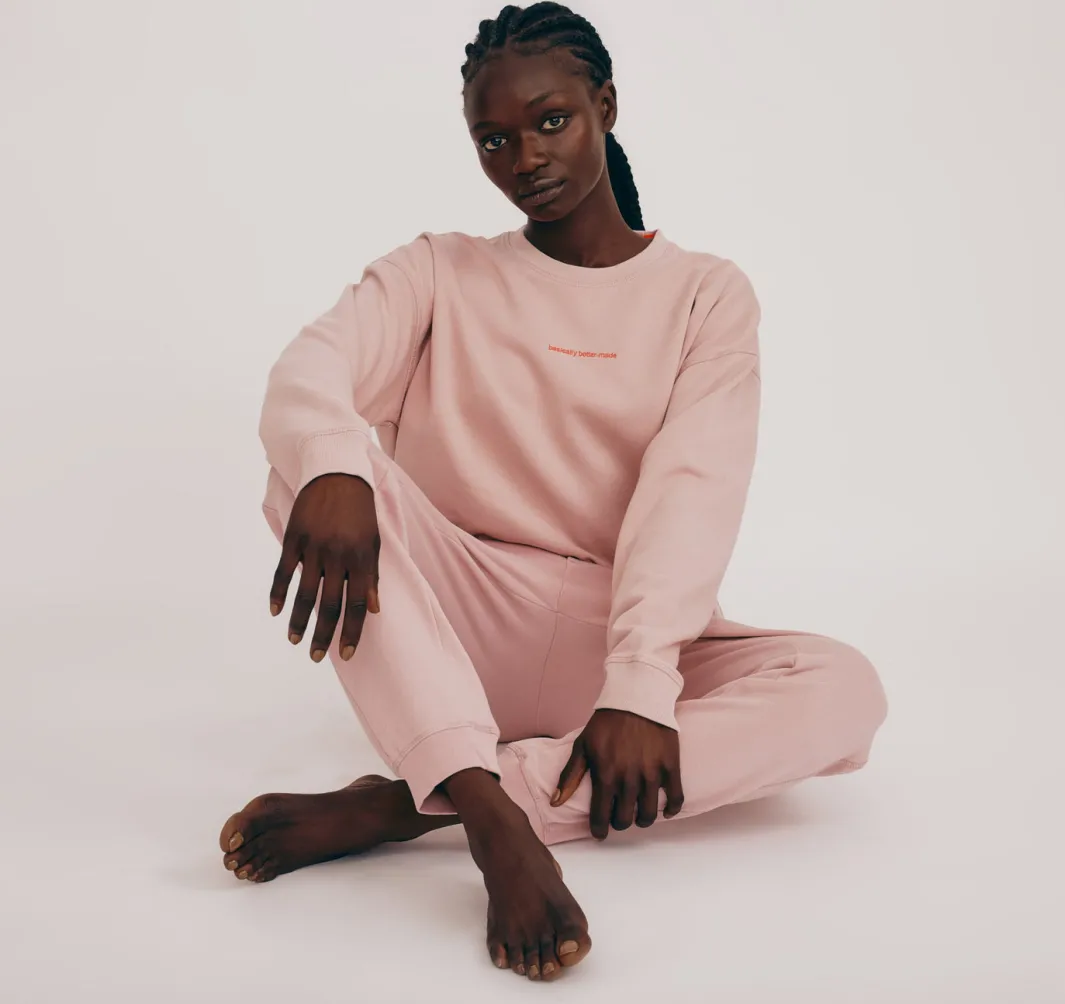 Clearance Organic Basics Lounge Sweatpants MutedMistyRose