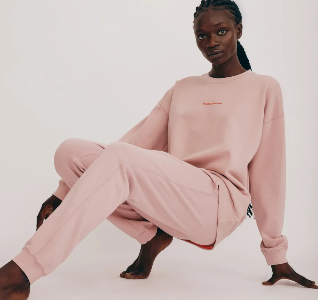 Clearance Organic Basics Lounge Sweatpants MutedMistyRose