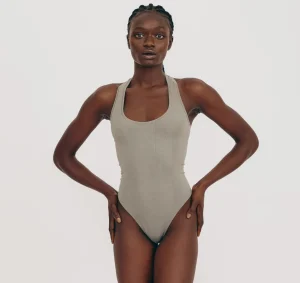 Best Sale Organic Basics Luxe Touch Bodysuit Seaweed