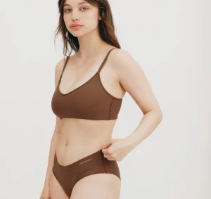 Clearance Organic Basics Naked Rib Hipster Walnut