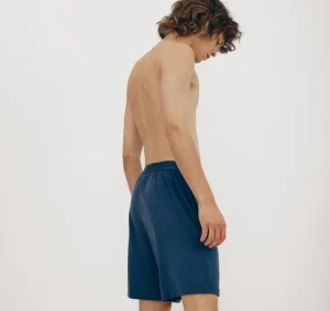 Shop Organic Basics Premium Shorts MidnightBlue