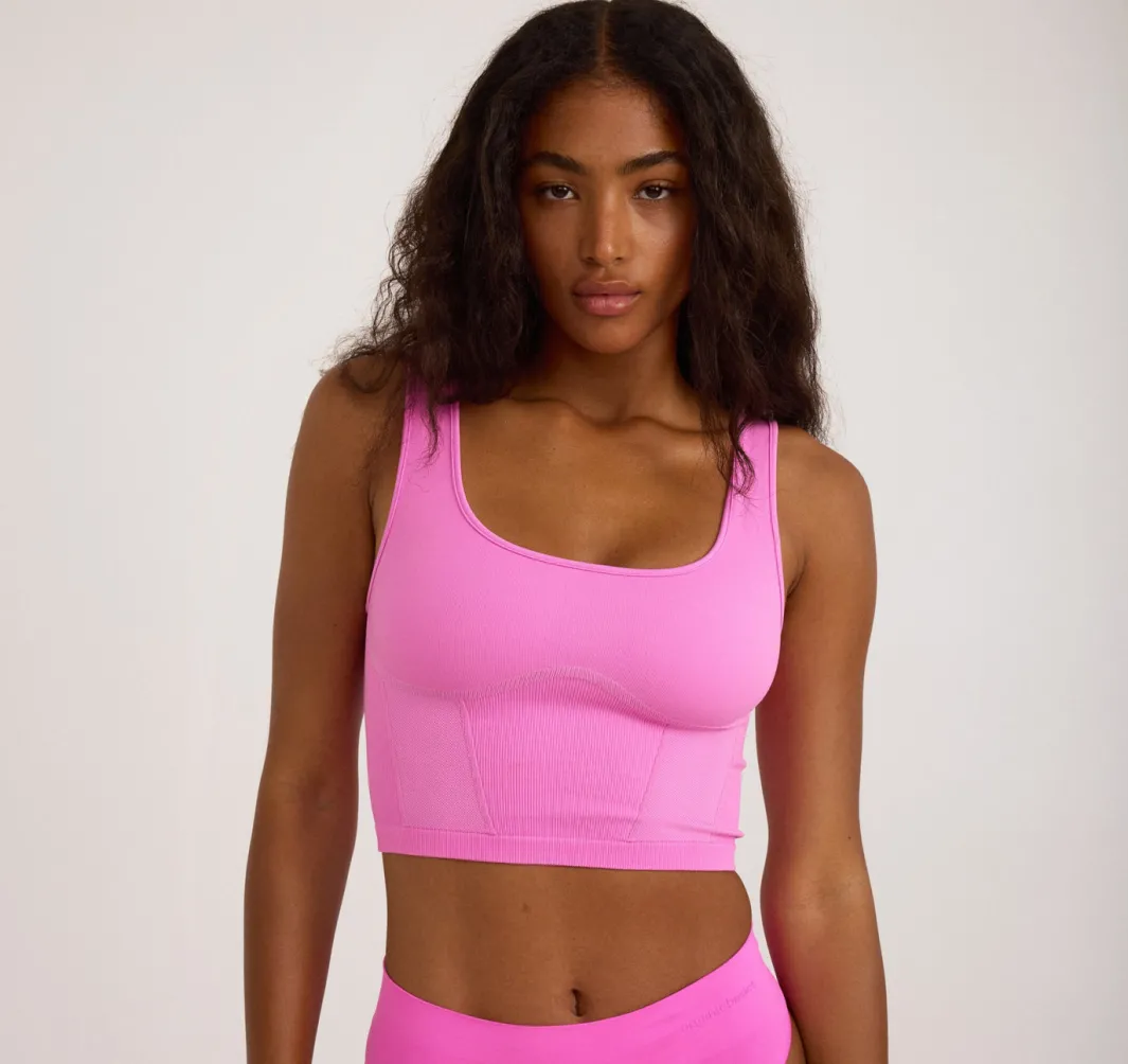 Cheap Organic Basics Smooth Corset Top Pink