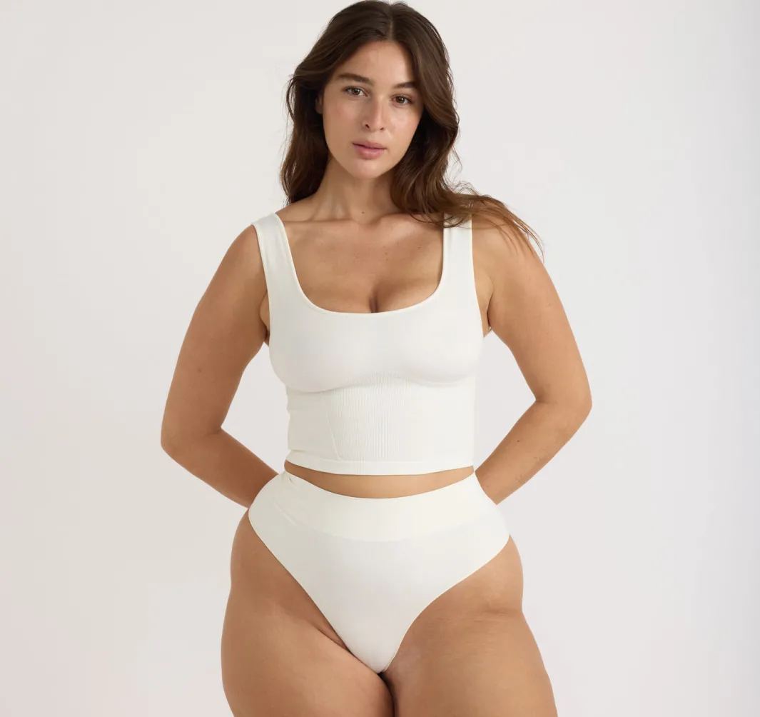 Store Organic Basics Smooth Corset Top OffWhite