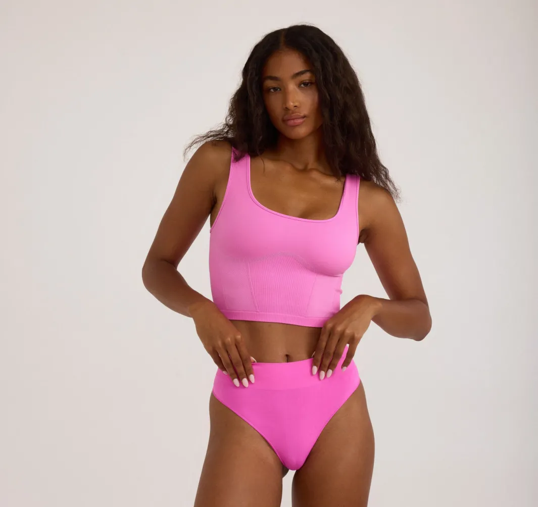 Cheap Organic Basics Smooth Corset Top Pink