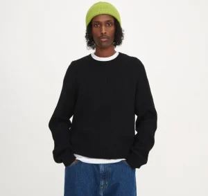 Discount Organic Basics Soft Knit Chunky Crewneck Sweater Black