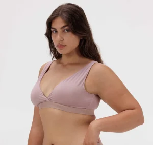 Cheap Organic Basics Soft Touch Basic Bralette DustyRose