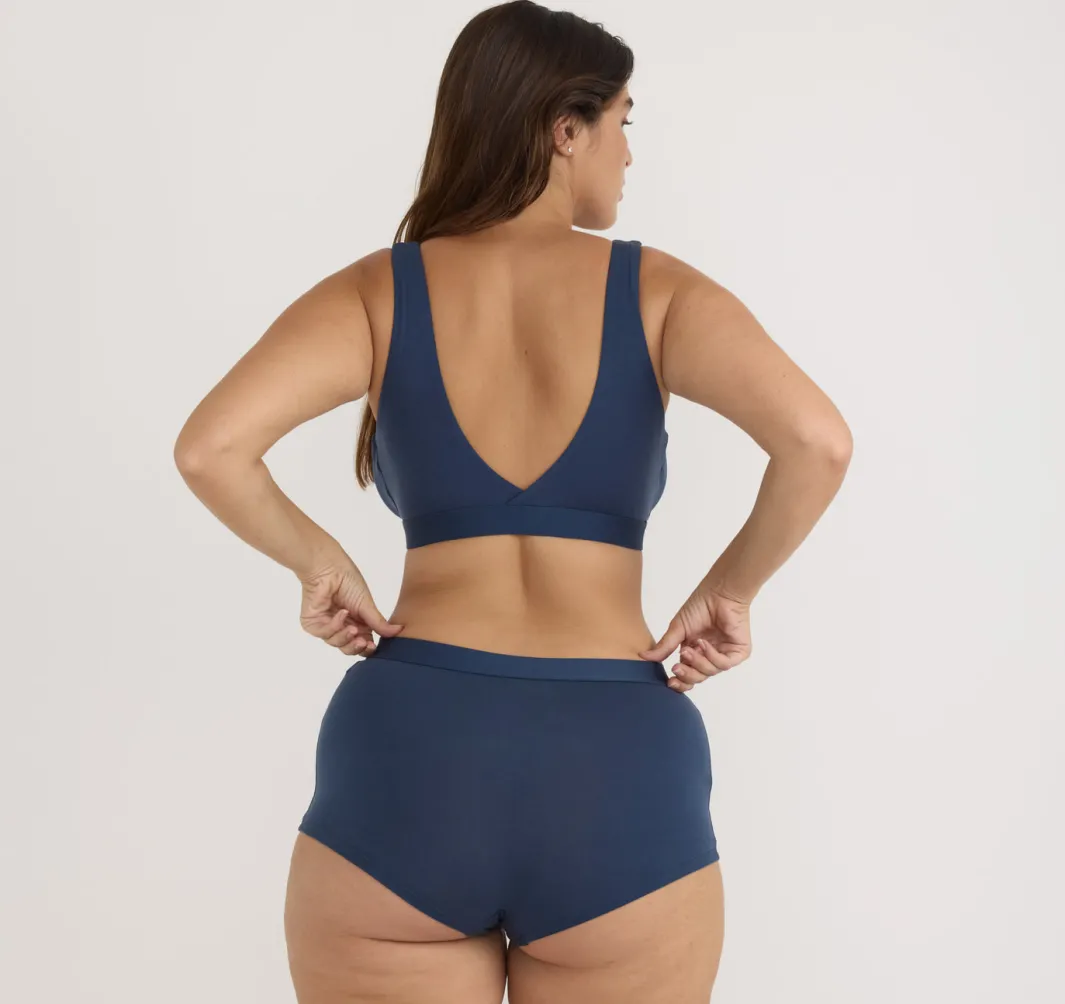 Store Organic Basics Soft Touch Basic Bralette MidnightBlue