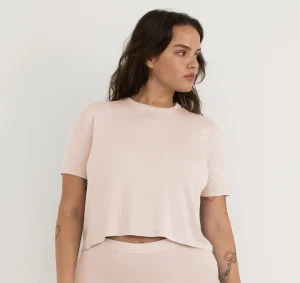 Hot Organic Basics Soft Touch Boxy Tee SoftPink
