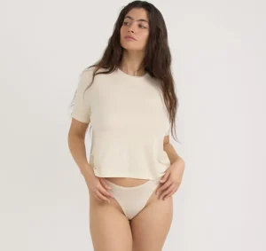 New Organic Basics Soft Touch Boxy Tee SoftVanilla