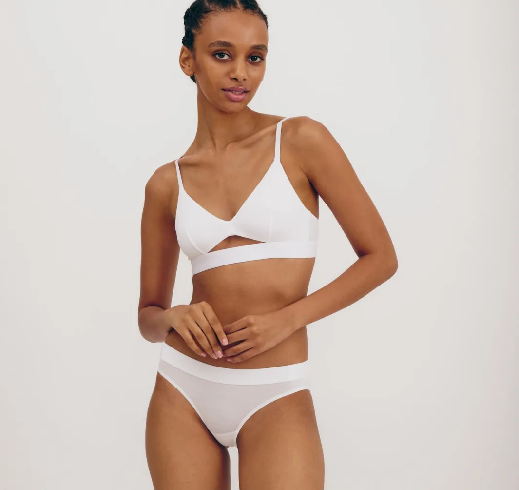 Fashion Organic Basics Soft Touch Bralette White