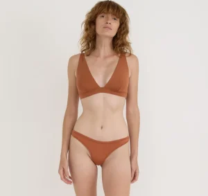 Flash Sale Organic Basics Soft Touch Veil Plunge Bralette Wood